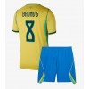 Brasil Bruno Guimaraes #8 Hjemmedraktsett Barn VM 2026 Kortermet (+ korte bukser)